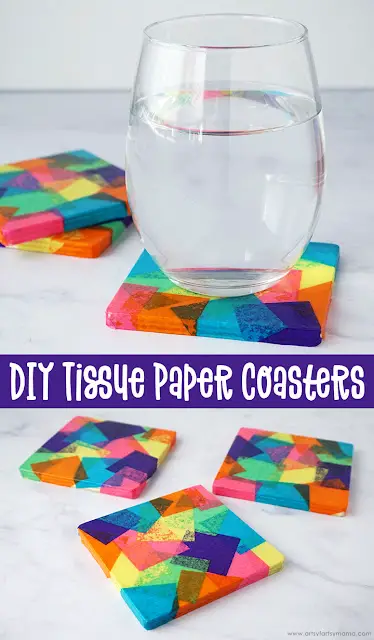 Tissue Paper Coasters Title