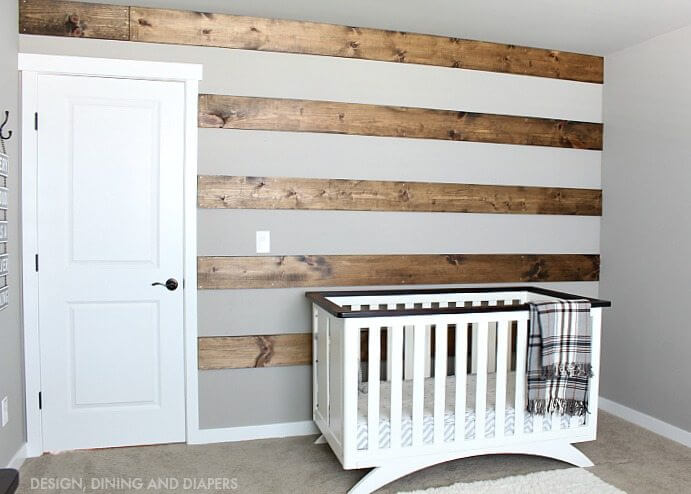 DIY Wood Striped Wall Tutorial1