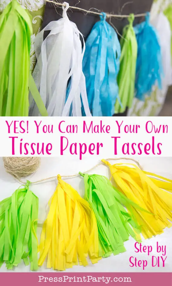 How to Make Tissue Paper Tassels & Garlands