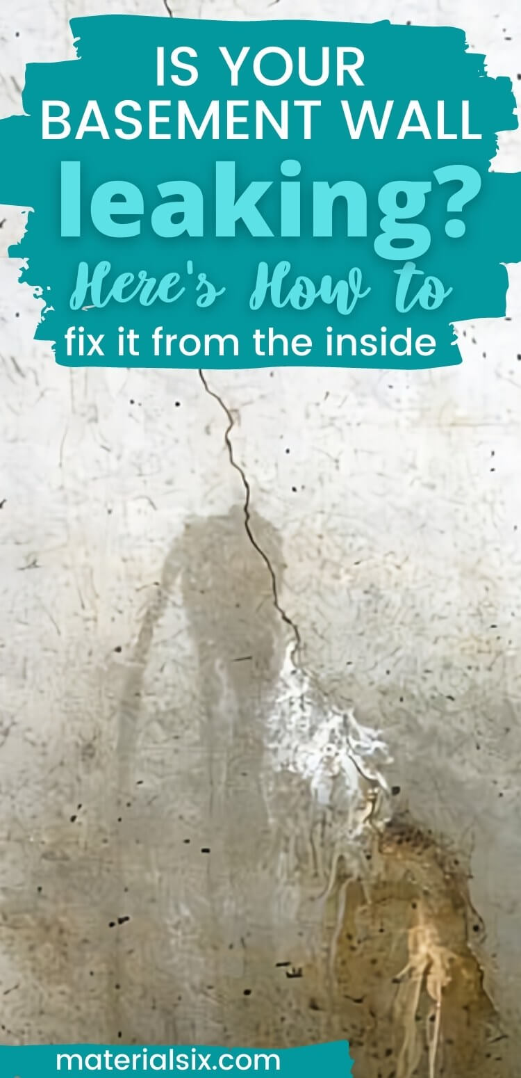 how to fix a basement wall leak from the inside