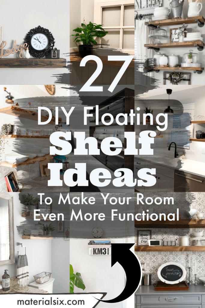DIY Floating Shelves to make your room even more functional