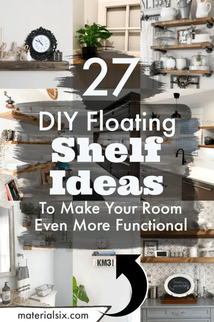 DIY Floating Shelves to make your room even more functional