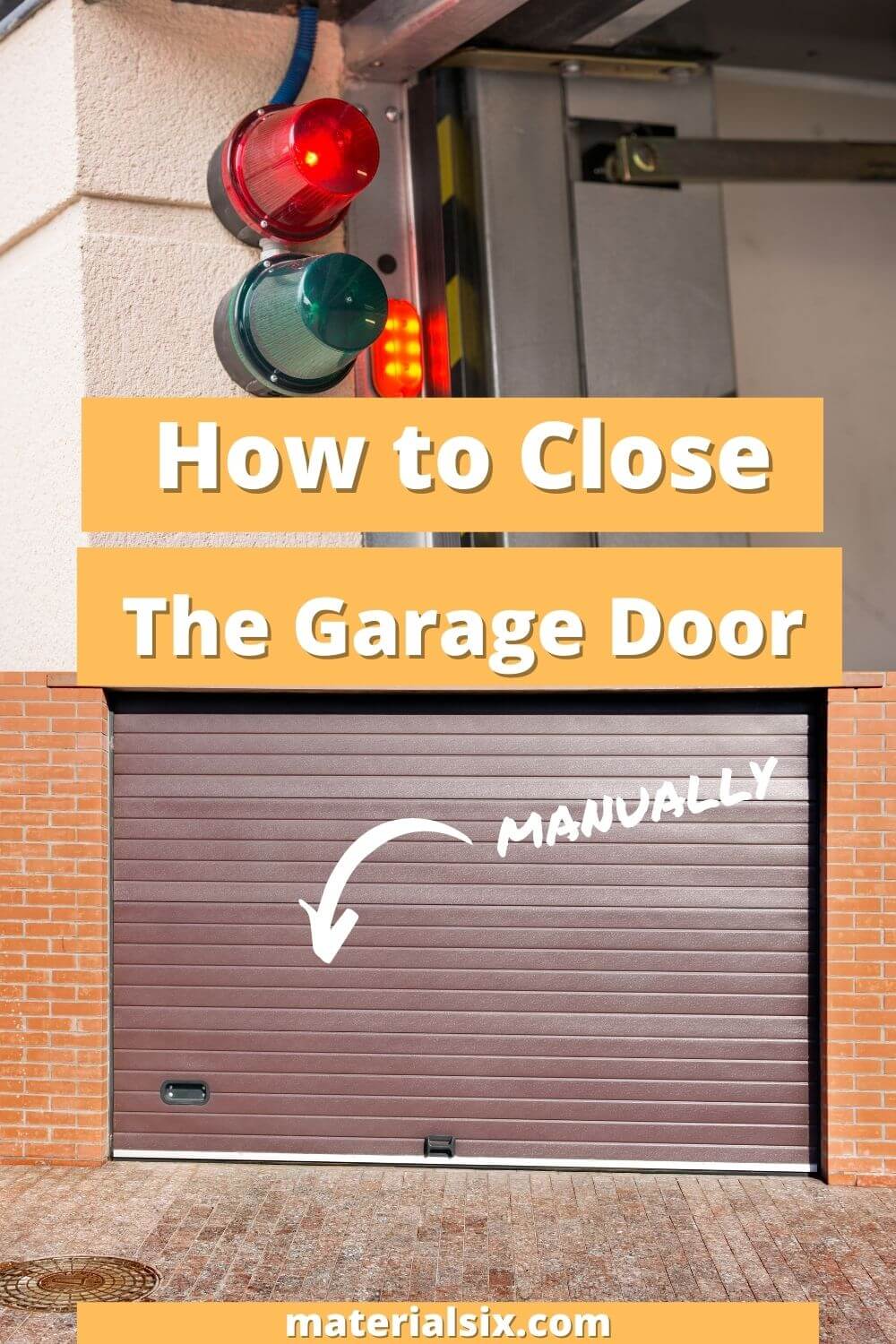 how to close glass door manually