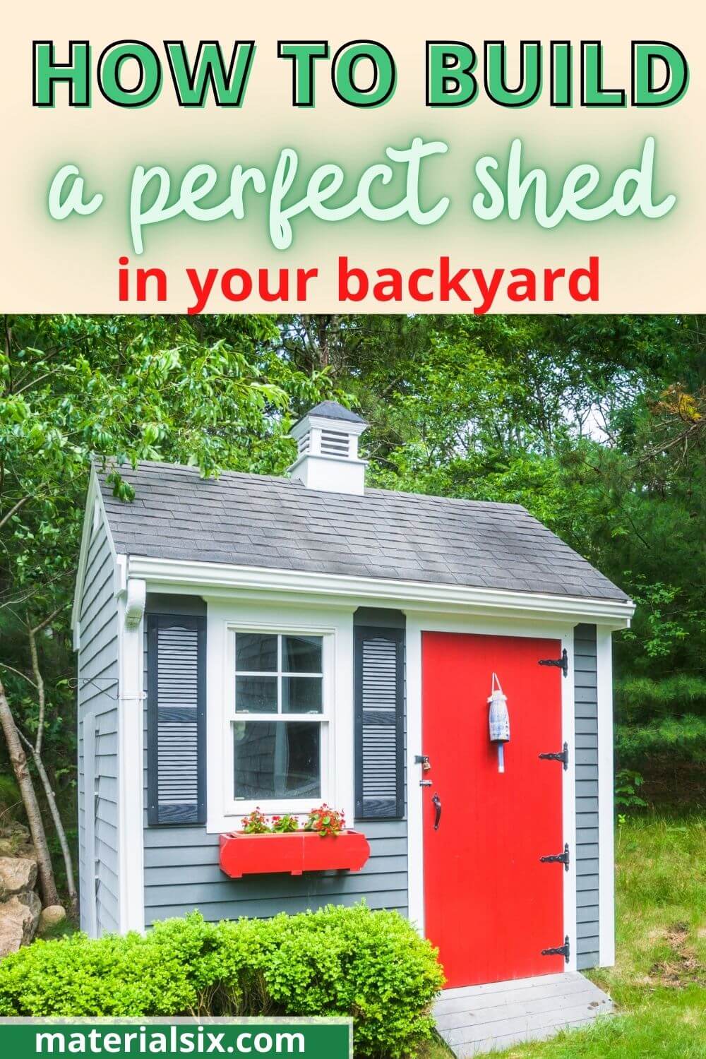 how to build a perfect shed in your backyard