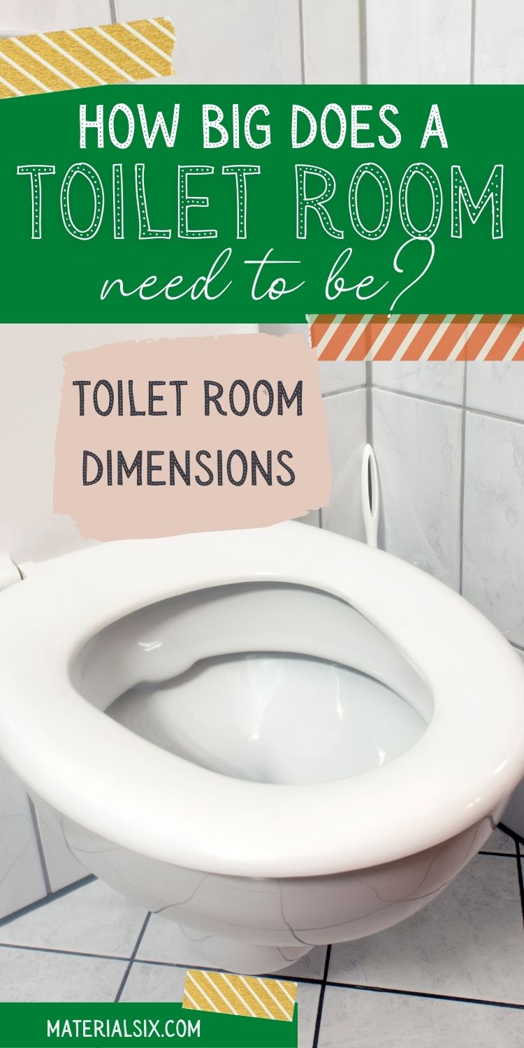 Toilet room dimensions