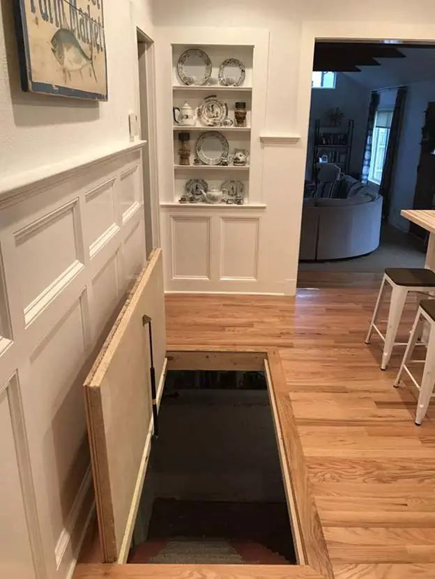 Swinging Trap Door in the Kitchen