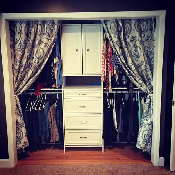 A Finished Room to Display - Curtain Closet Door Ideas