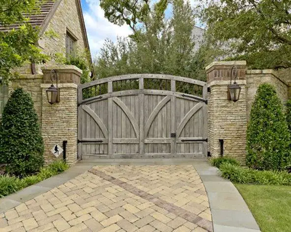 Traditional Wooden Entrance