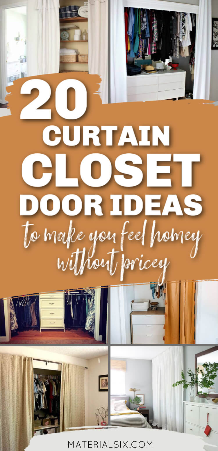 20 Curtain Closet Door Ideas to Make You Feel Homey without Pricey