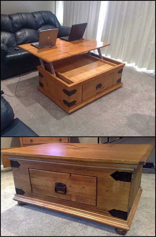 Coffee Table with Raising Top