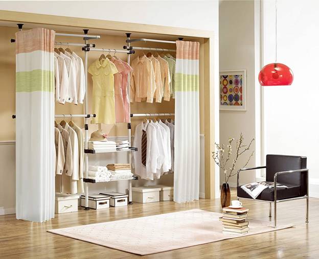  Pastel-themed Warmth Curtain Closet Door