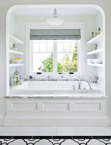 Recessed Drop In Tub with Built-in Storage