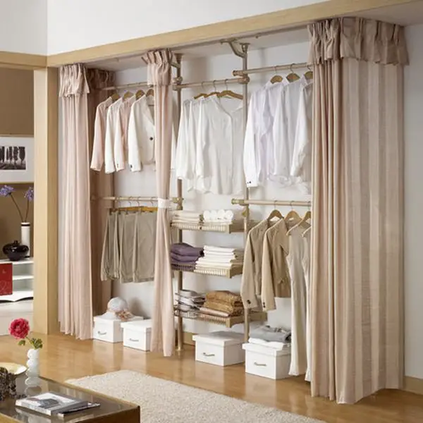 Mix and Match Curtain Closet Door