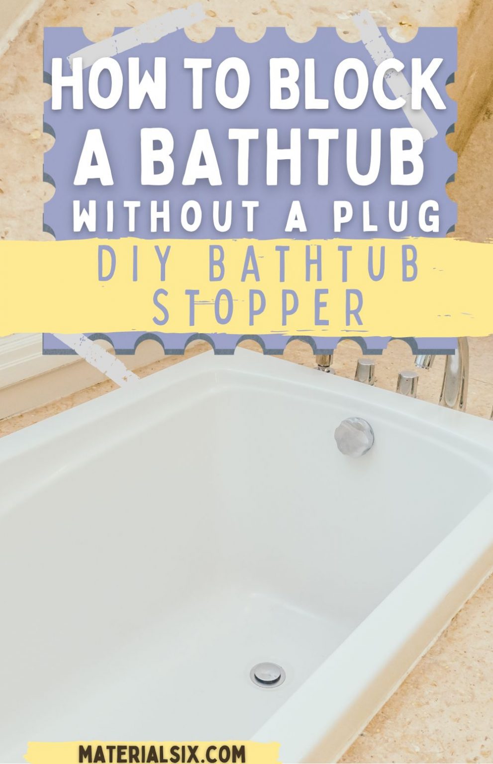 How to Block a Bathtub Drain Without a Plug - DIY Bathtub Stopper