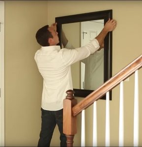 How to Hang A Heavy Mirror Without Nails