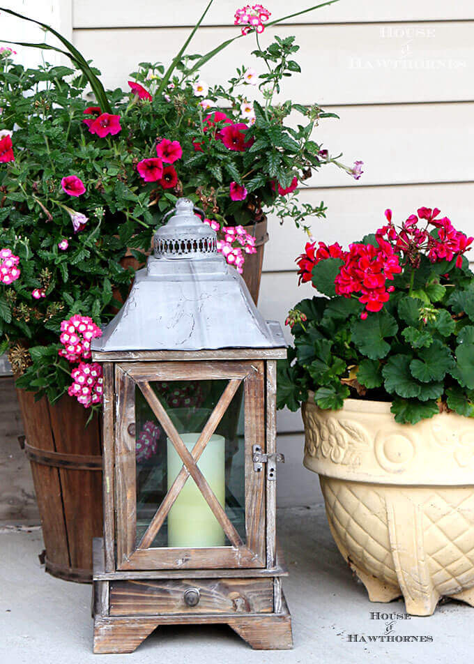  Porch Lantern with Colonial Flair - small front porch decor ideas