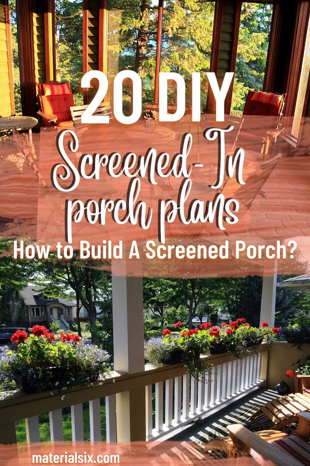 20 DIY Screened In Porch Plans How To Build A Screened In Porch