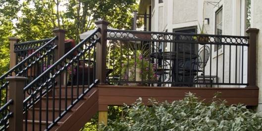 Wrought Iron Railing - Porch Railing Materials