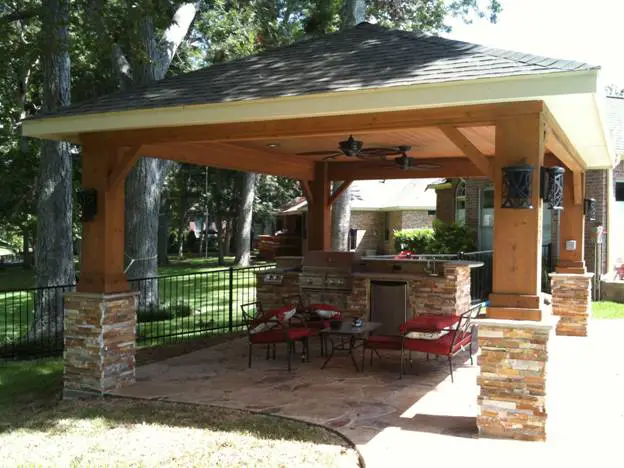 free standing patio cover plans