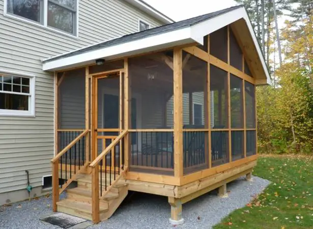 cheap diy screened porch