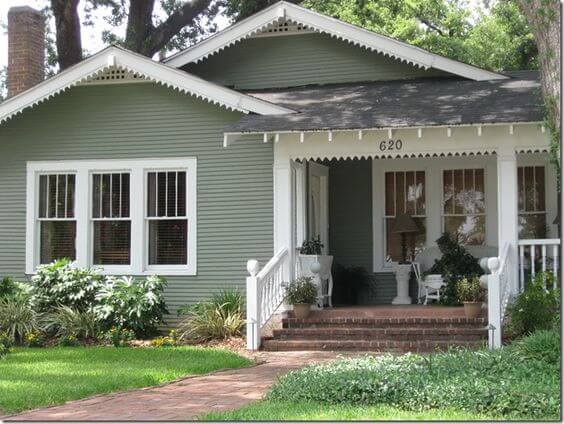 Grayish Greens - Front Porch Color