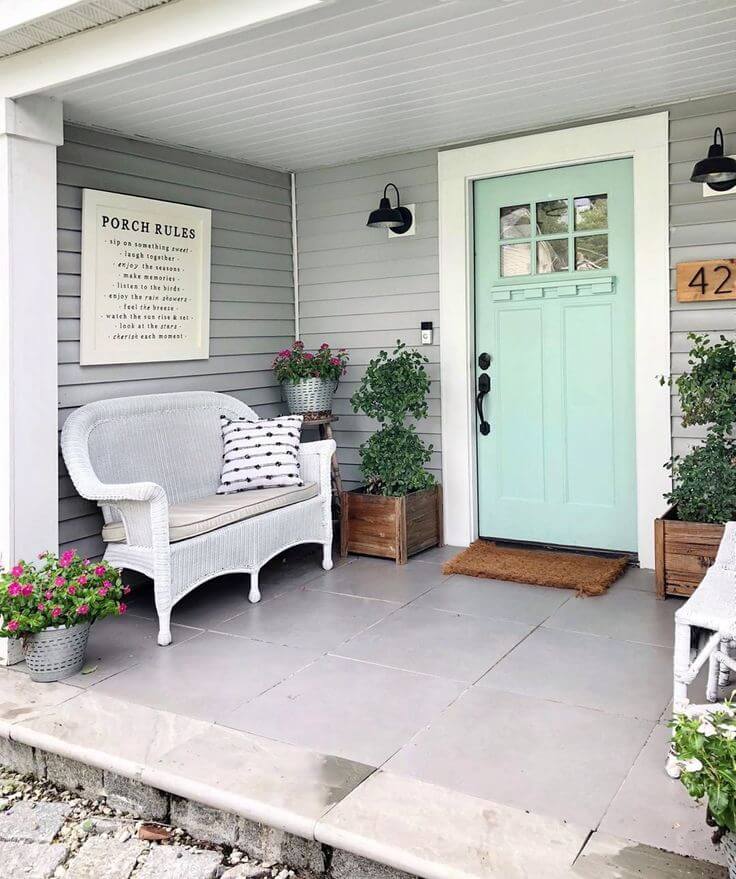Underwater Grays front porch color