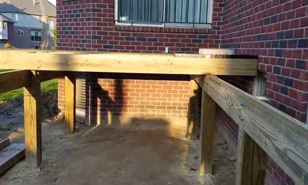 how to build elevated concrete deck