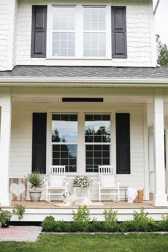 off-white front porch paint color