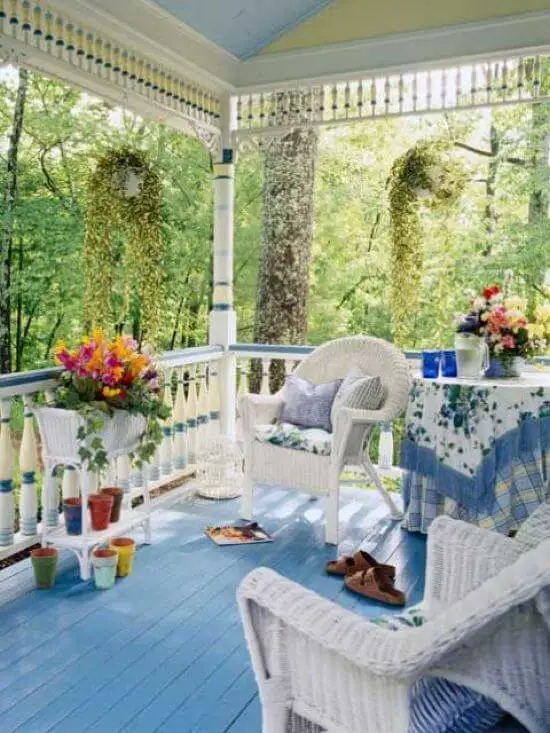 summer blues front porch paint color