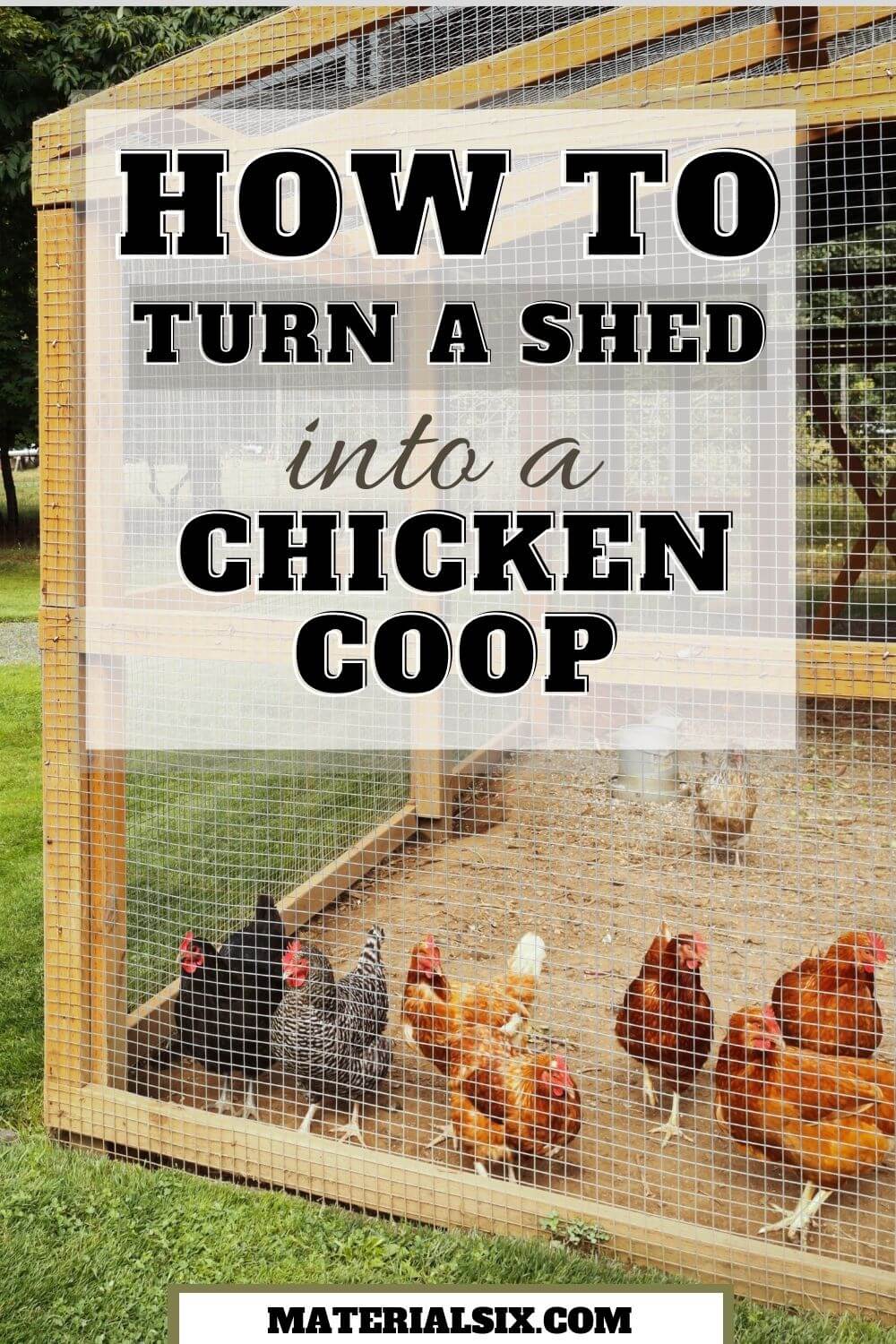 How to Turn a Shed into a Chicken Coop