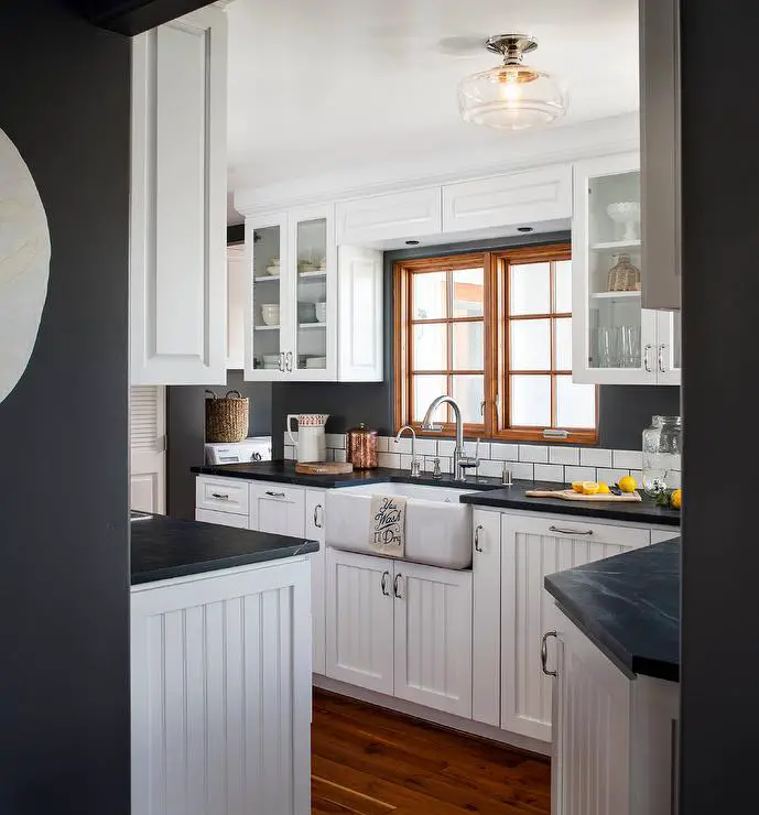 Beadboard Kitchen Cabinet