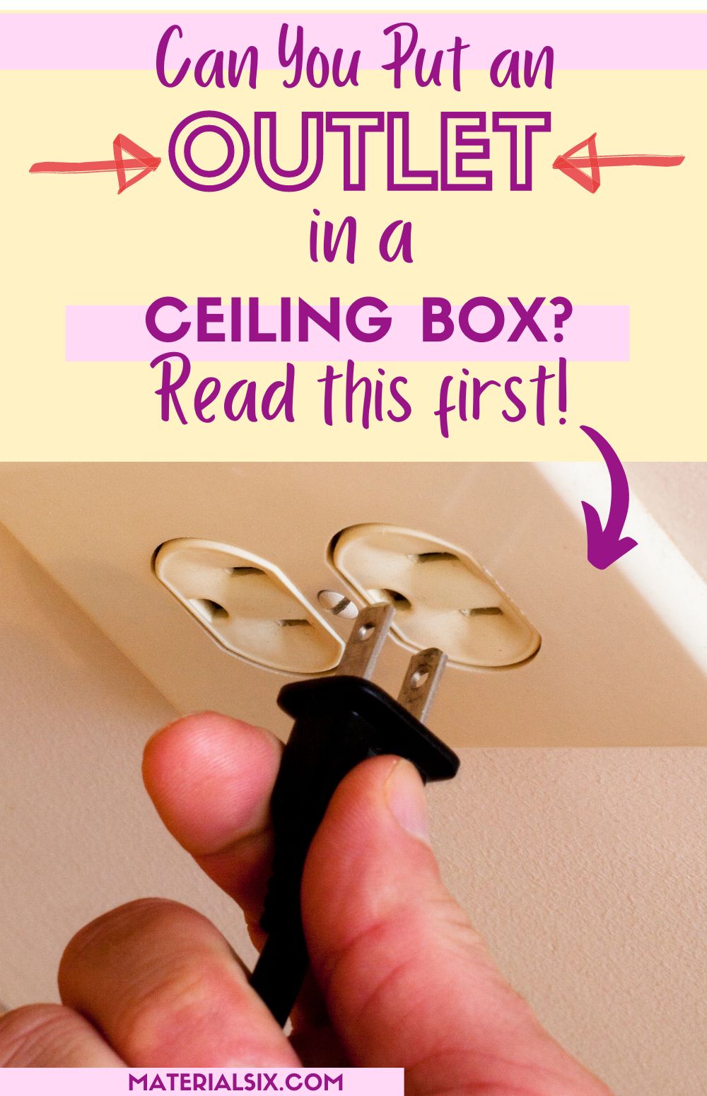 Can You Put An Outlet In A Ceiling Box