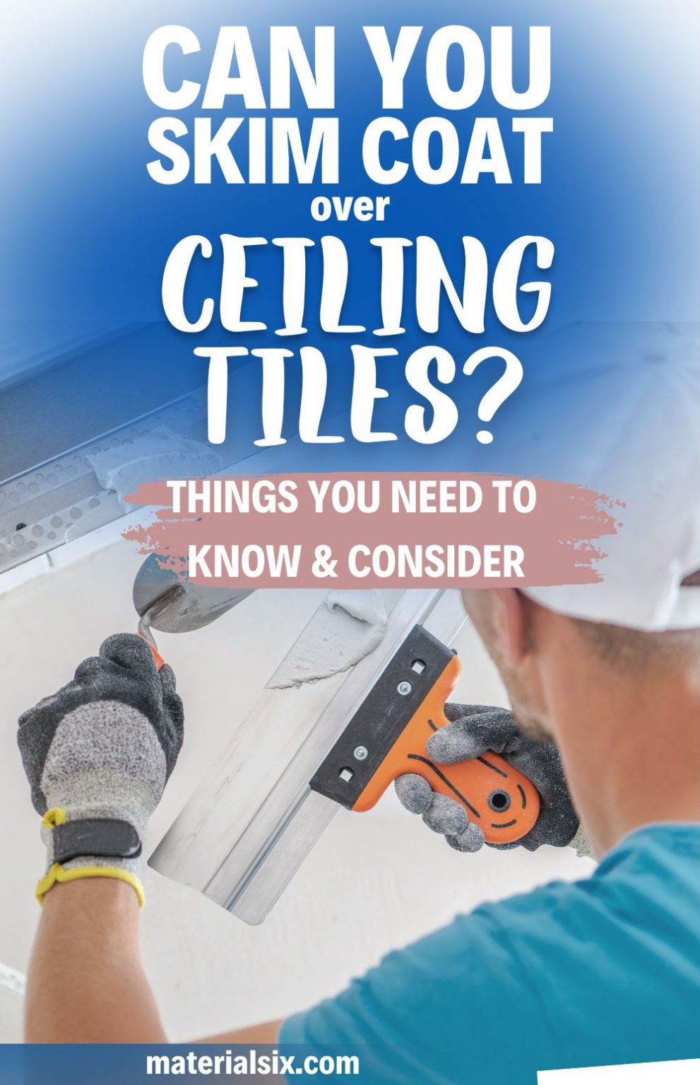 Can You Skim Coat Over Ceiling Tiles? (Read This First!)