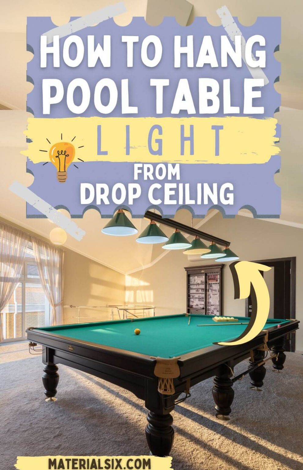 How to Hang Pool Table Light From Drop Ceiling (StepbyStep Guide)