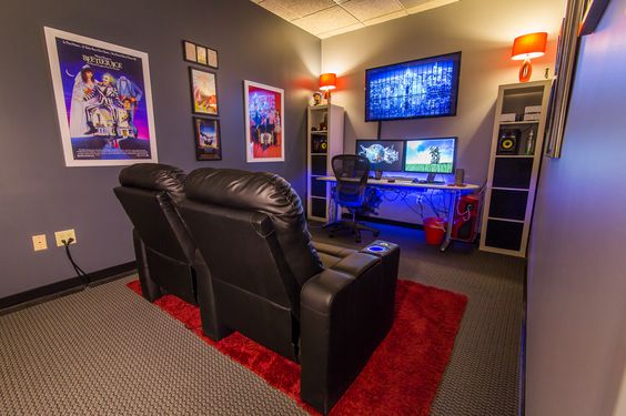 Cinephile Oasis - Small Man Cave Ideas