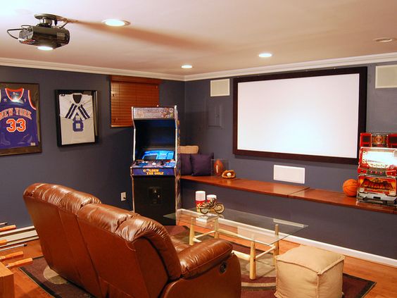 Sophisticated But Serene Man Cave Design