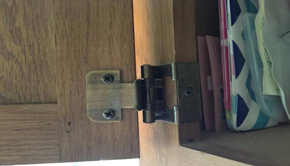 how to adjust old cabinet door hinges