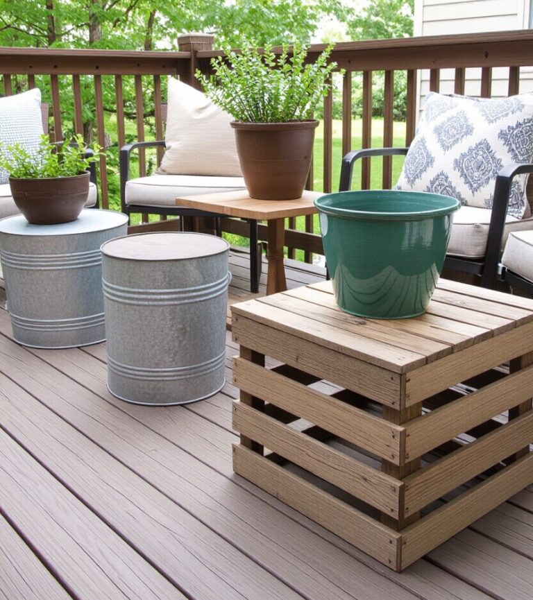 16+ Stunning Deck Decorating Ideas on A Budget - MaterialSix