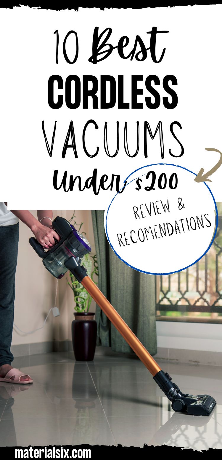 10 Best Cordless Vacuums under 200 (Reviews &