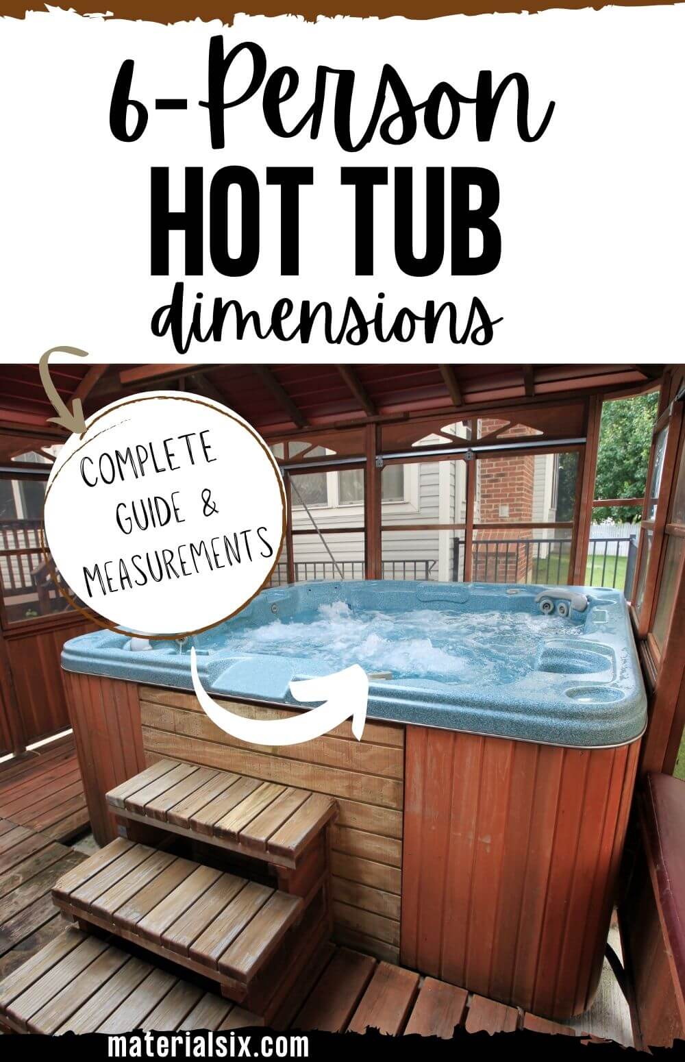 Hot Tub Dimensions (6-person) Complete Guide & Measurements
