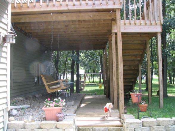 patio under deck ideas