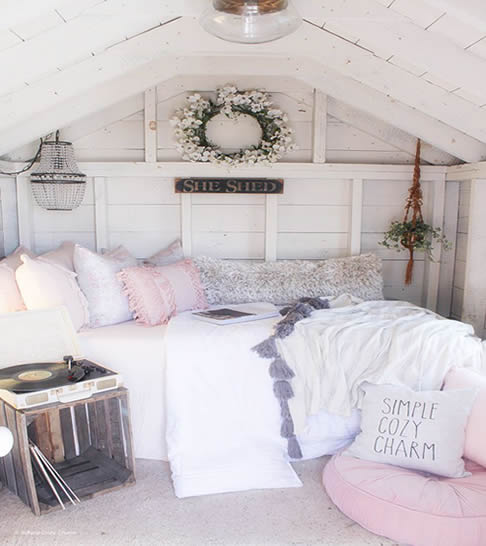 She shed bedroom ideas