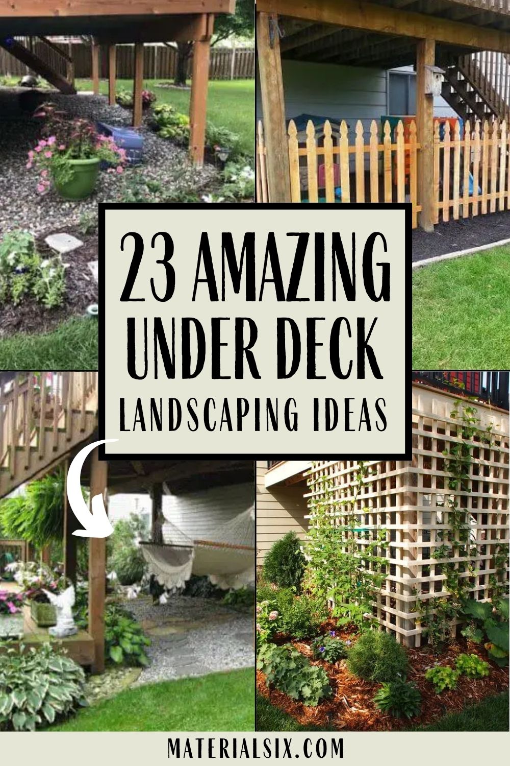 23 Amazing Under Deck Landscaping Ideas