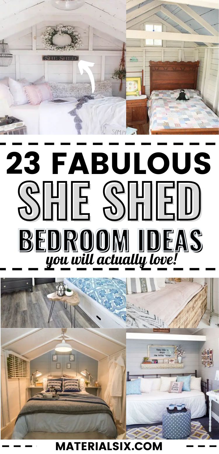 23 Fabulous She Shed Bedroom Ideas You Will Actually Love!