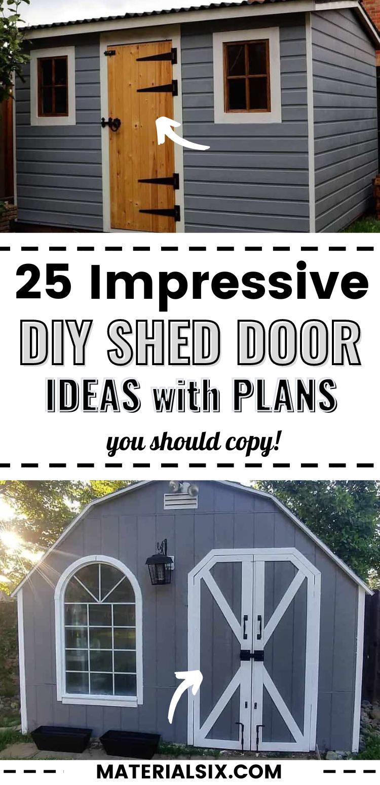 25 Creative DIY Shed Door Ideas & Plans