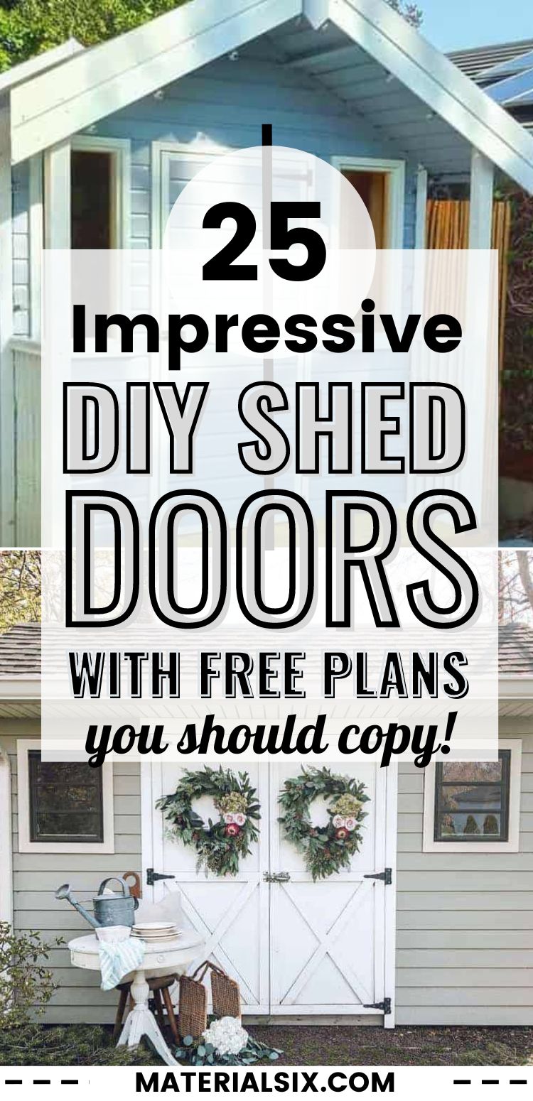 25 Creative DIY Shed Door Ideas (Photos + Free Plans)