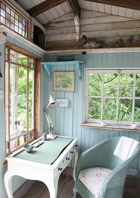 Backyard shed office ideas