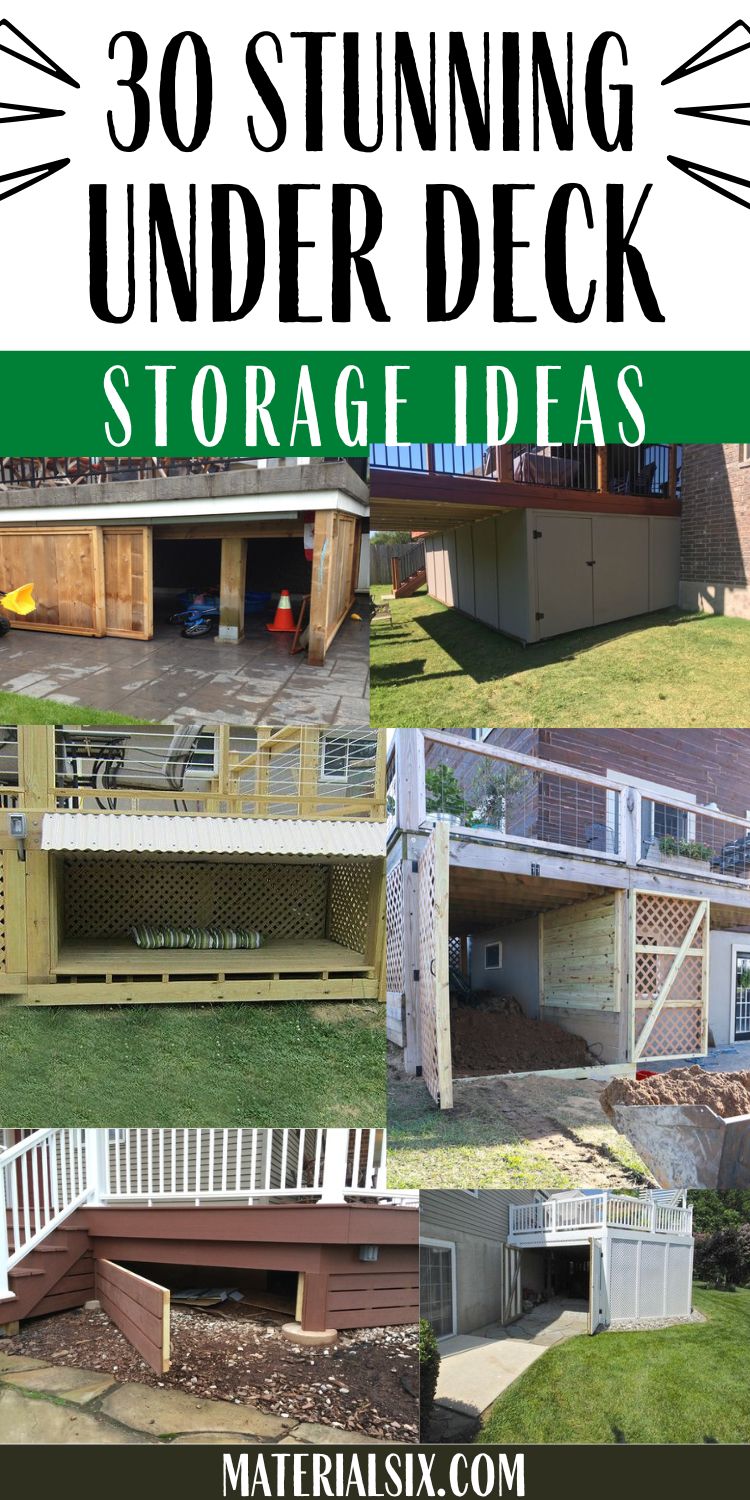 30 Under Deck Storage Ideas
