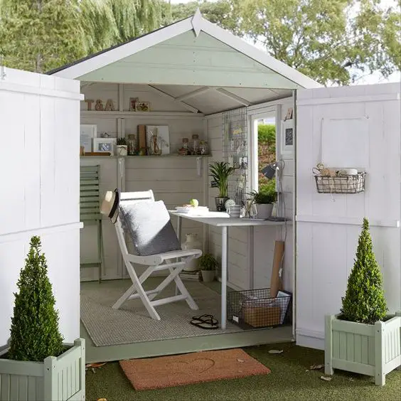 Backyard shed office ideas