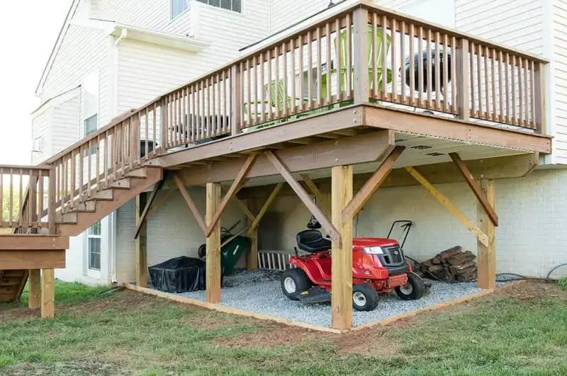 Storage Under a Raised Deck